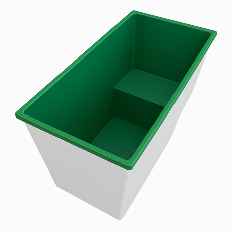 Deep Bathtub With Seat 1495 L x 800 W x 1000 Depth Handmade by Omnitub