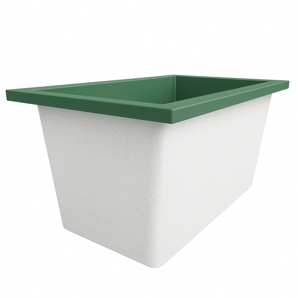 Omnitub Solo Supreme 1250 x 850 UK deep soaking tub 600mm depth rectangular - installed in bathroom 4