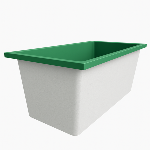 Omnitub 1400 x 800 deep soaking tub 600mm depth rectangular - feature highlight 3