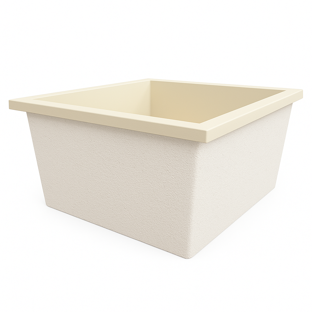 1400 L x 1200 W x 625 H. Bain profond. Omnitub Duo Flow