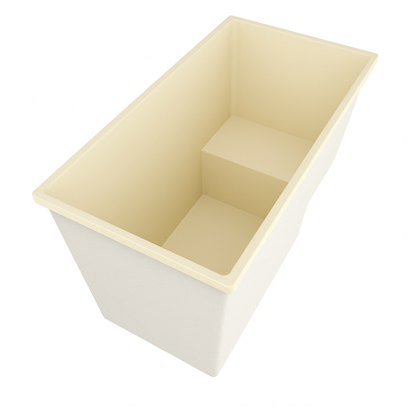 Deep Bathtub With Seat 1495 L x 800 W x 1000 Depth Handmade by Omnitub