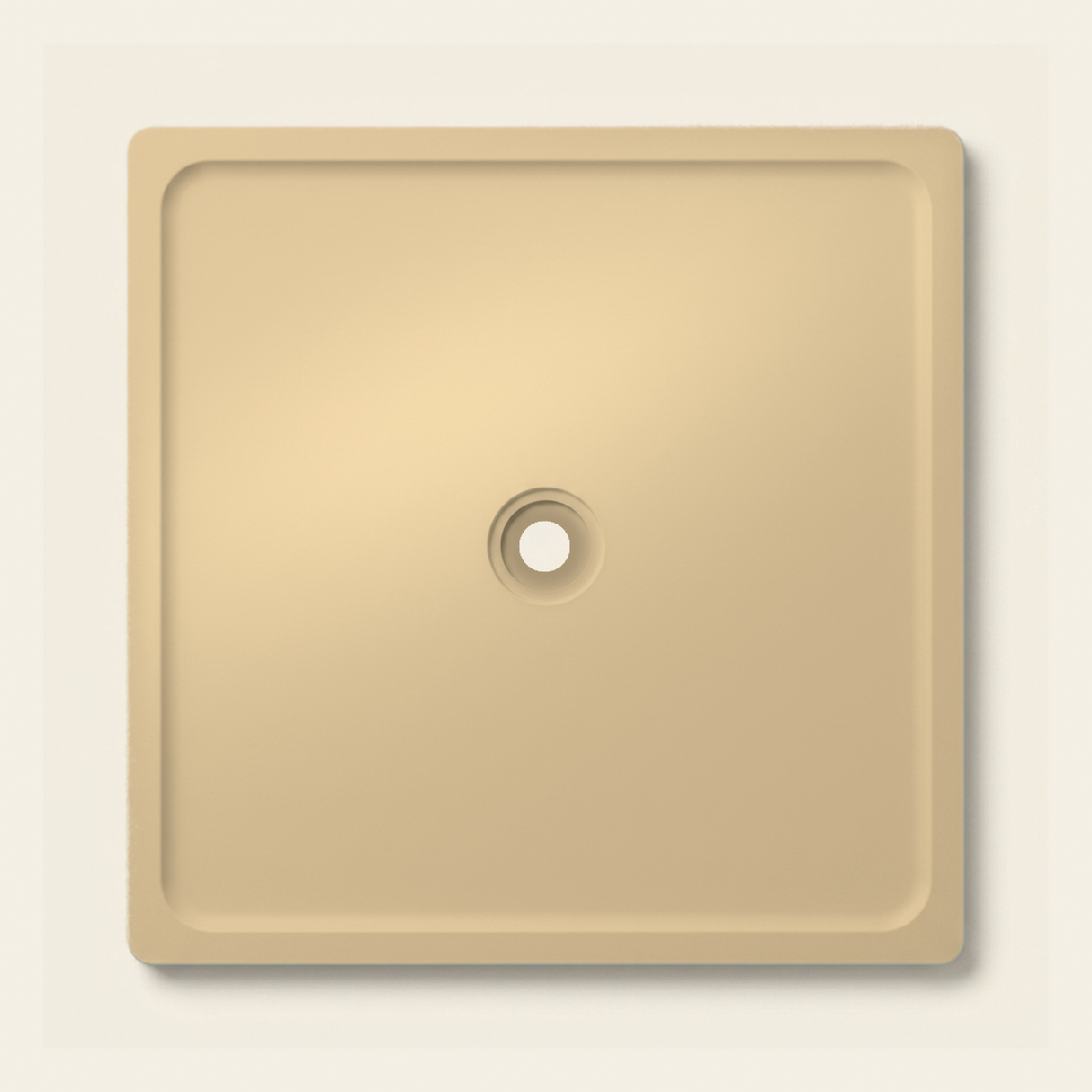 OMN-V5B Ivory — 1500 x 1500 shower tray