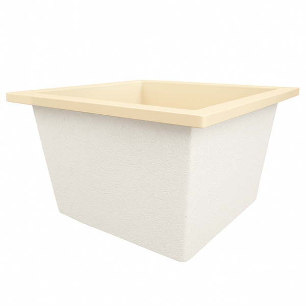 Omnitub Duo Square 1050 x 1050 deep soaking tub 600mm depth square - feature highlight 3