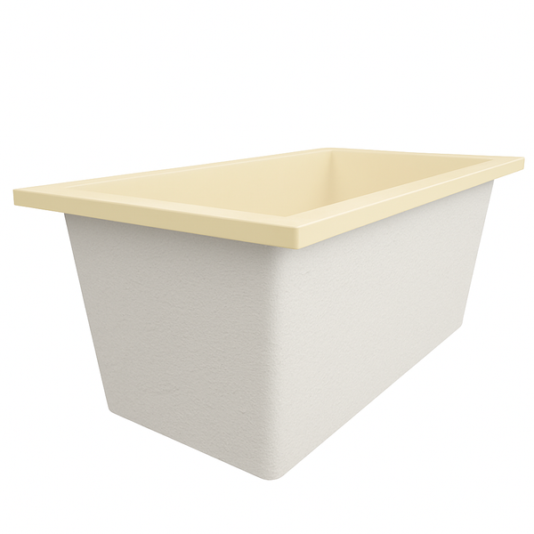 Omnitub 1500 x 800 handmade UK deep soaking tub 600mm depth rectangular - styled setting 4
