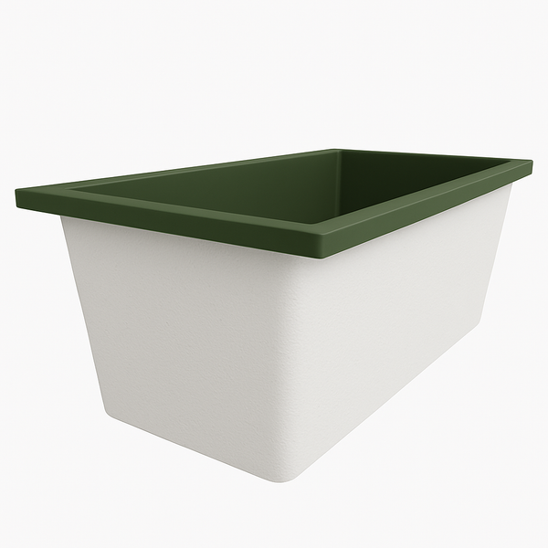 Omnitub 1500 x 800 handmade UK deep soaking tub 600mm depth rectangular - additional view 4