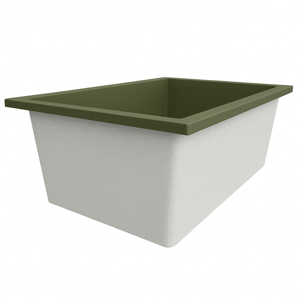 Omnitub Solo Plus 1250 x 1050 handmade UK deep soaking tub 600mm depth wide rectangular - additional view 4