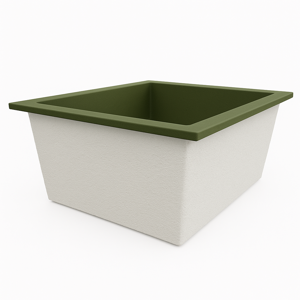 1400 L x 1200 W x 625 H. Bain profond. Omnitub Duo Flow