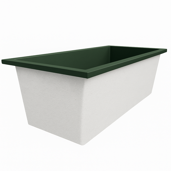 Omnitub 1900 x 900 UK deep soaking tub 600mm depth rectangular - design feature 3