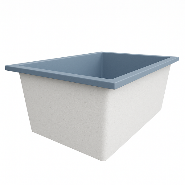Omnitub Solo Plus 1250 x 1050 handmade UK deep soaking tub 600mm depth wide rectangular - configuration detail 4