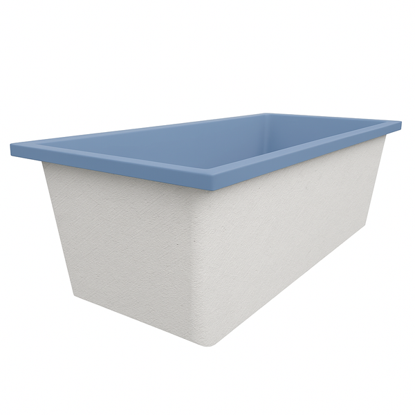 Omnitub Deluxe Plus 1800 x 800 handmade UK deep soaking tub 600mm depth rectangular - bathroom installation 4