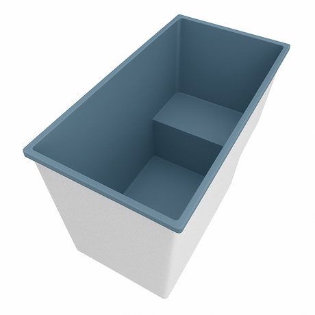 Deep Bathtub With Seat 1495 L x 800 W x 1000 Depth Handmade by Omnitub