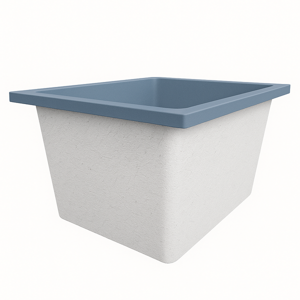 Omnitub Solo Extra 1150 x 900 handmade UK deep soaking tub 600mm depth rectangular - alternate angle 5