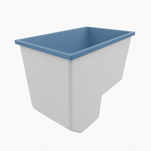 Deep Bathtub With Seat 1100 L x 700 W x 1000 Depth Handmade by Omnitub
