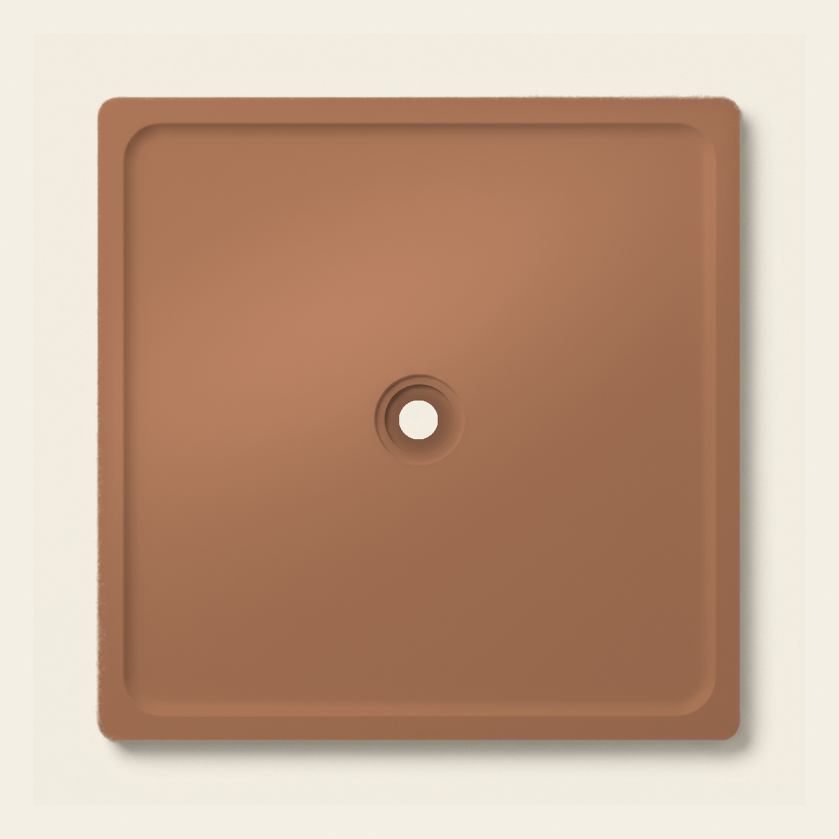 OMN-V5B Leather Brown — 1500 x 1500 shower tray