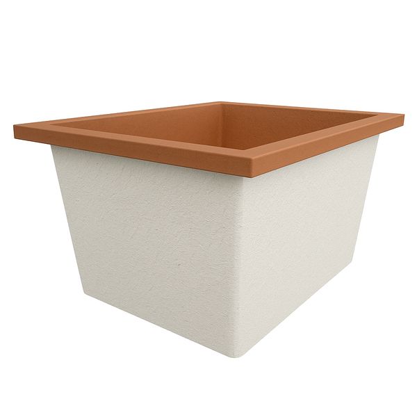 Omnitub Solo Extra 1150 x 900 handmade UK deep soaking tub 600mm depth rectangular - design feature 5