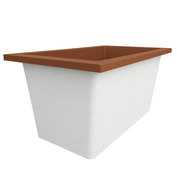 Omnitub Solo Supreme 1250 x 850 UK deep soaking tub 600mm depth rectangular - bathroom installation 4
