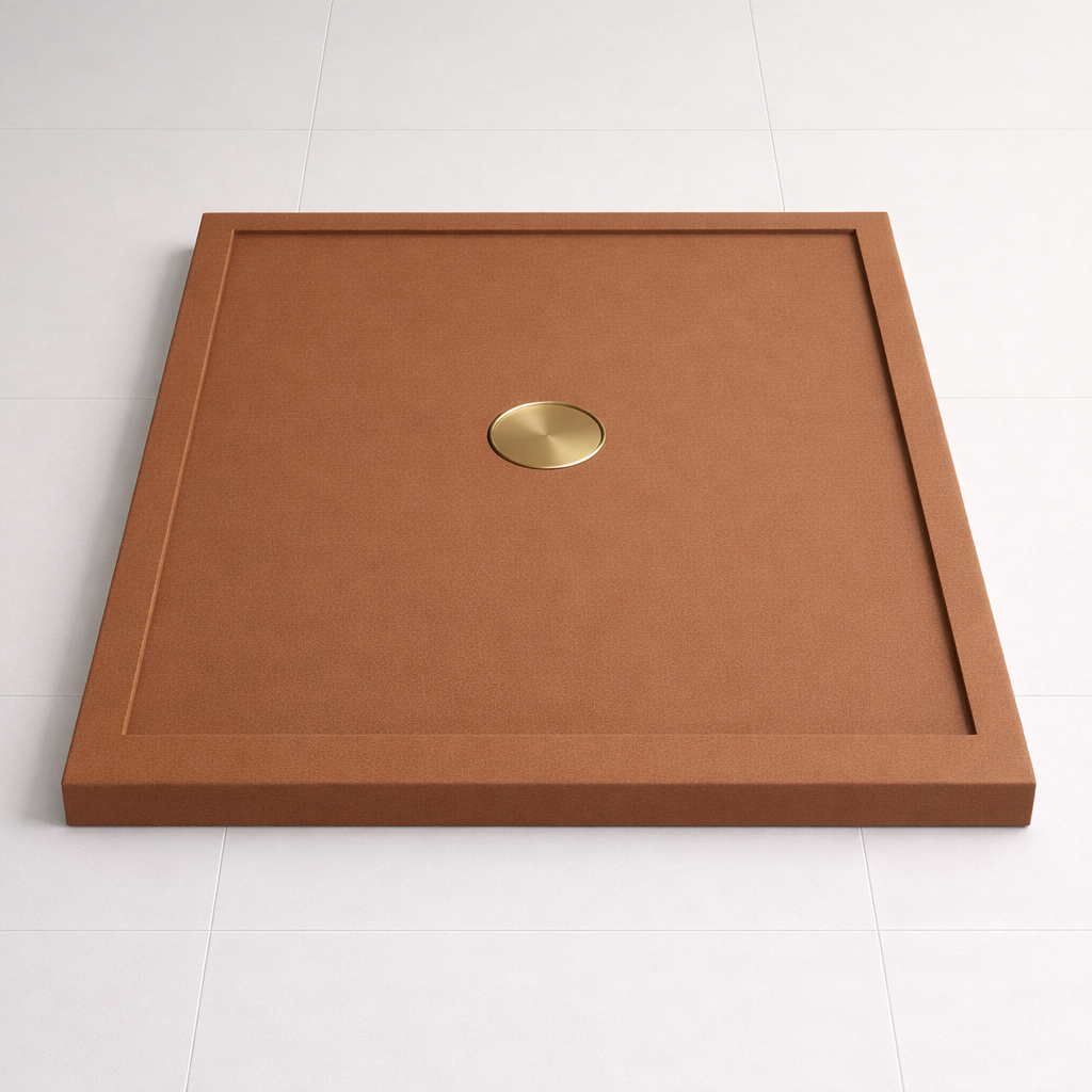 Omnitub 740 × 590 Rectangular Shower Tray – 35mm Slim Non-Slip - top-down view 2