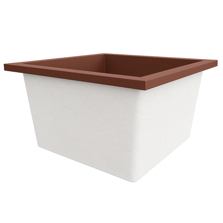 1050 L x 1050 W x 625 H. Petite baignoire profonde. Omnitub Duo
