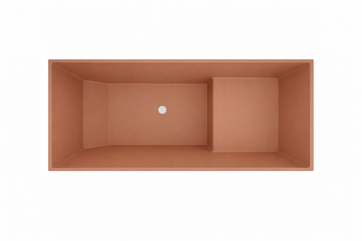 Baignoire à assise profonde 1100 L x 700 W x 1000 H Baignoire de trempage japonaise d'Omnitub