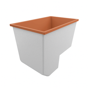 Deep Bathtub With Seat 1100 L x 700 W x 1000 Depth Handmade by Omnitub