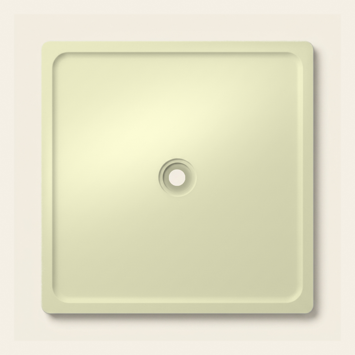 OMN-V5B Light Yellow — 1500 x 1500 shower tray