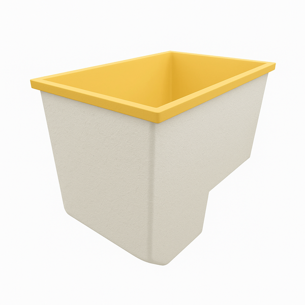 Omnitub 1100 x 600 UK seated soaking tub 1000mm depth rectangular - product detail 5