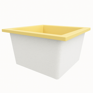 Deep Bathtub 1050 L x 1050 W x 600 Soaking Depth Handmade by Omnitub