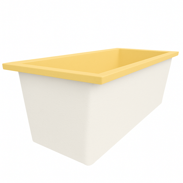 Omnitub Deluxe 1700 x 750 handmade UK deep soaking tub 600mm depth rectangular - dimensions overview 5