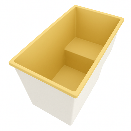 Deep Bathtub With Seat 1495 L x 800 W x 1000 Depth Handmade by Omnitub