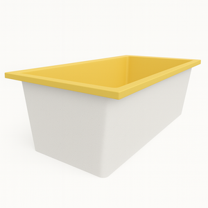 Deep Bathtub 1750 L x 950 W x 600 Soaking Depth Handmade by Omnitub