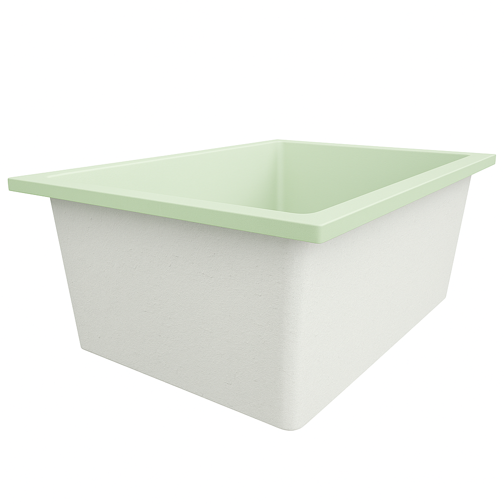 1500 L x 1050 W x 625 H. Bain profond. Omnitub Duo Extra 