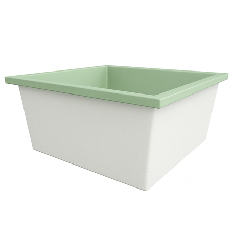 Deep Bathtub 1500 L x 1500 W x 600 Soaking Depth Handmade by Omnitub