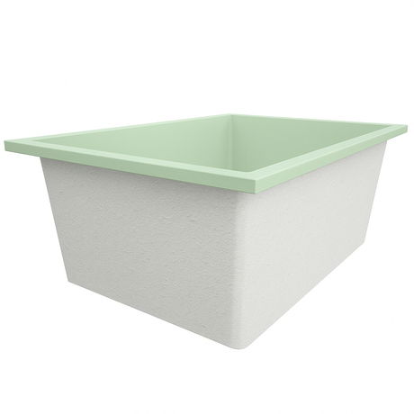 Deep Bathtub 1600 L x 1050 W x 600 Soaking Depth Handmade by Omnitub