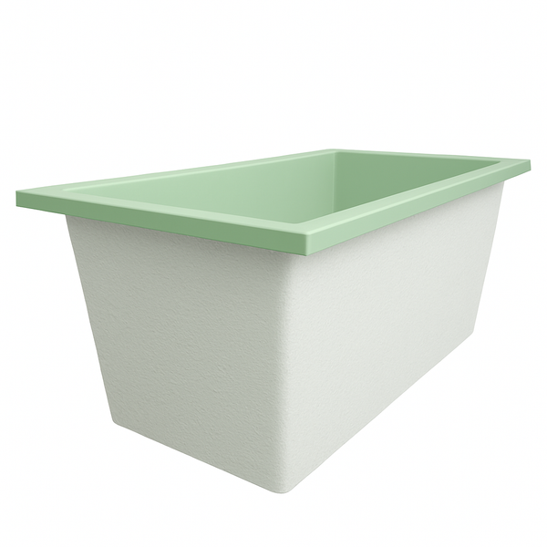 Omnitub 1500 x 800 handmade UK deep soaking tub 600mm depth rectangular - gallery image 4