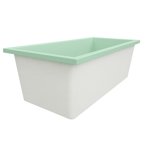 Omnitub Deluxe Plus 1800 x 800 handmade UK deep soaking tub 600mm depth rectangular - alternate angle 4