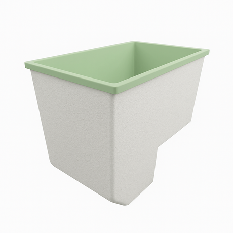 Deep Bathtub With Seat 1100 L x 1100 W x 1000 Depth Handmade by Omnitub