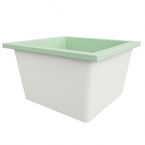 Deep Bathtub 1050 L x 1050 W x 600 Soaking Depth Handmade by Omnitub