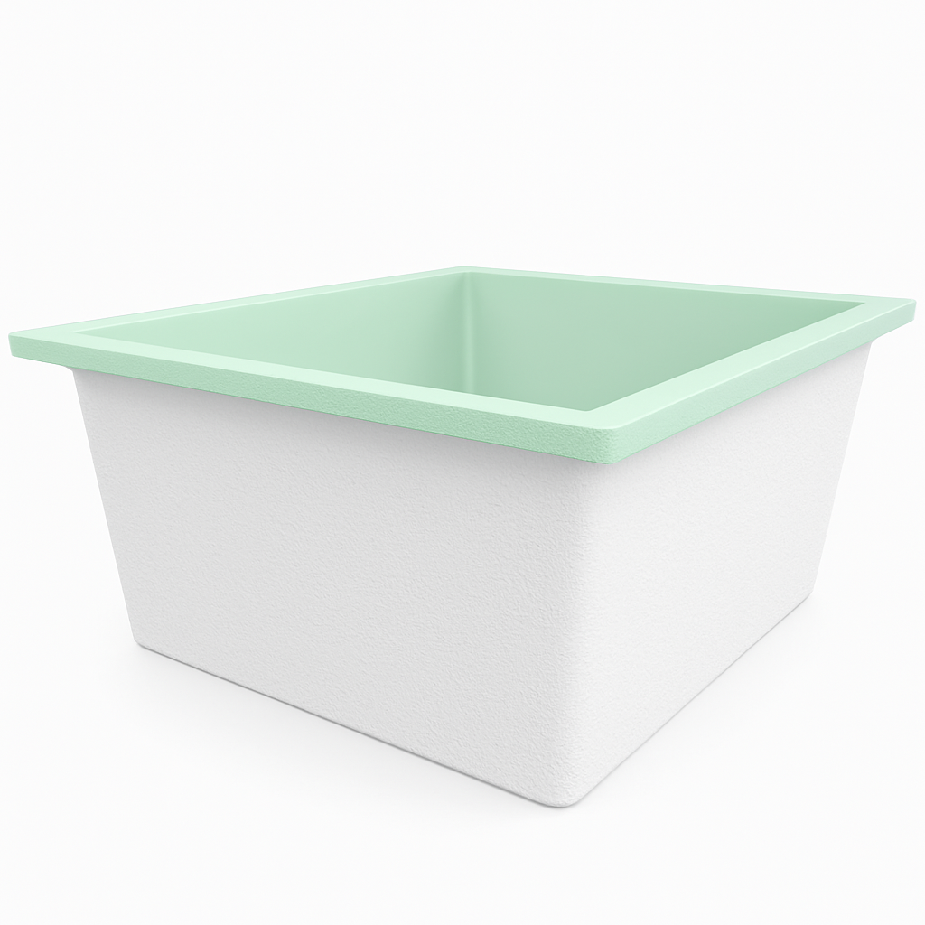 1400 L x 1200 W x 625 H. Bain profond. Omnitub Duo Flow