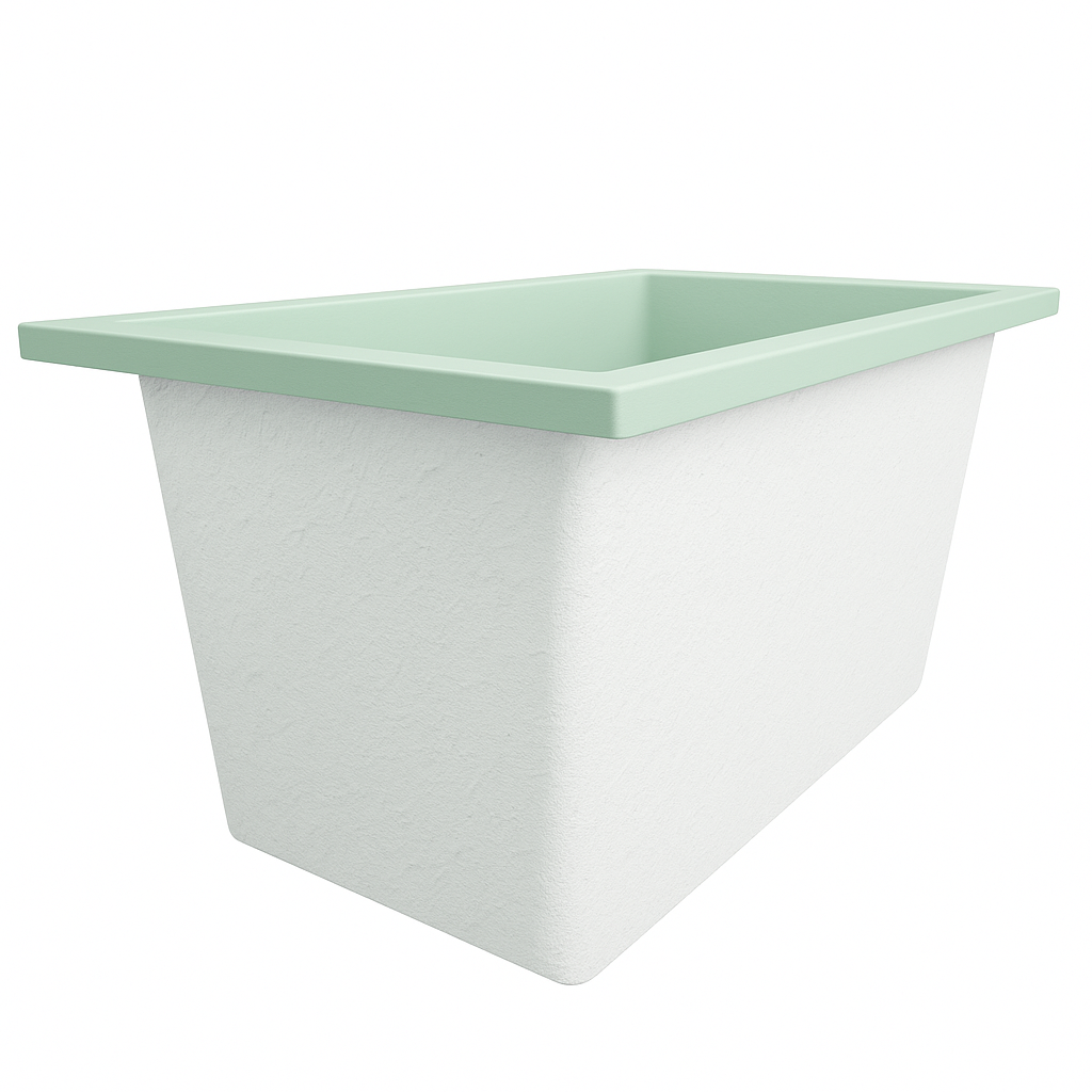 Omnitub 1250 x 750 Deep Soaking Bathtub – 600mm Internal Depth – Rectangular
