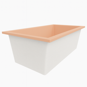 Deep Bathtub 1750 L x 950 W x 600 Soaking Depth Handmade by Omnitub