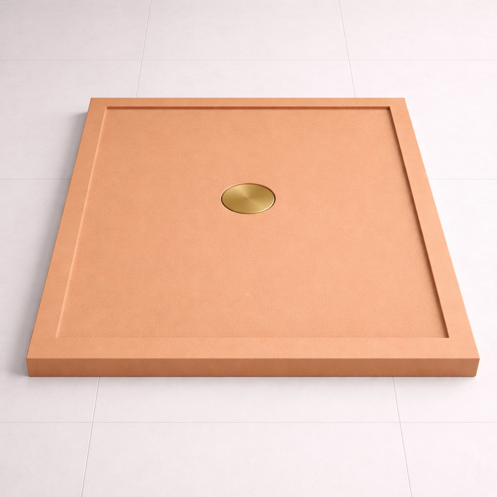Omnitub 740 × 590 Rectangular Shower Tray – 35mm Slim Non-Slip - installed in bathroom 2