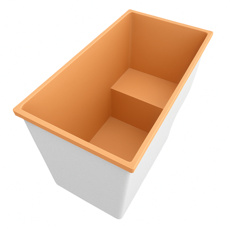Deep Bathtub With Seat 1495 L x 800 W x 1000 Depth Handmade by Omnitub