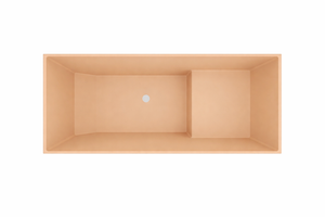 Baignoire à assise profonde 1100 L x 700 W x 1000 H Baignoire de trempage japonaise d'Omnitub