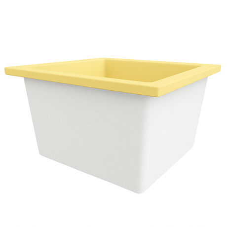 1050 L x 1050 W x 625 H. Petite baignoire profonde. Omnitub Duo