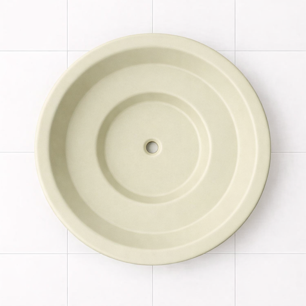 1500 Diameter Soaking Tub – 1000mm Depth – Round by Omnitub - top-down view 4