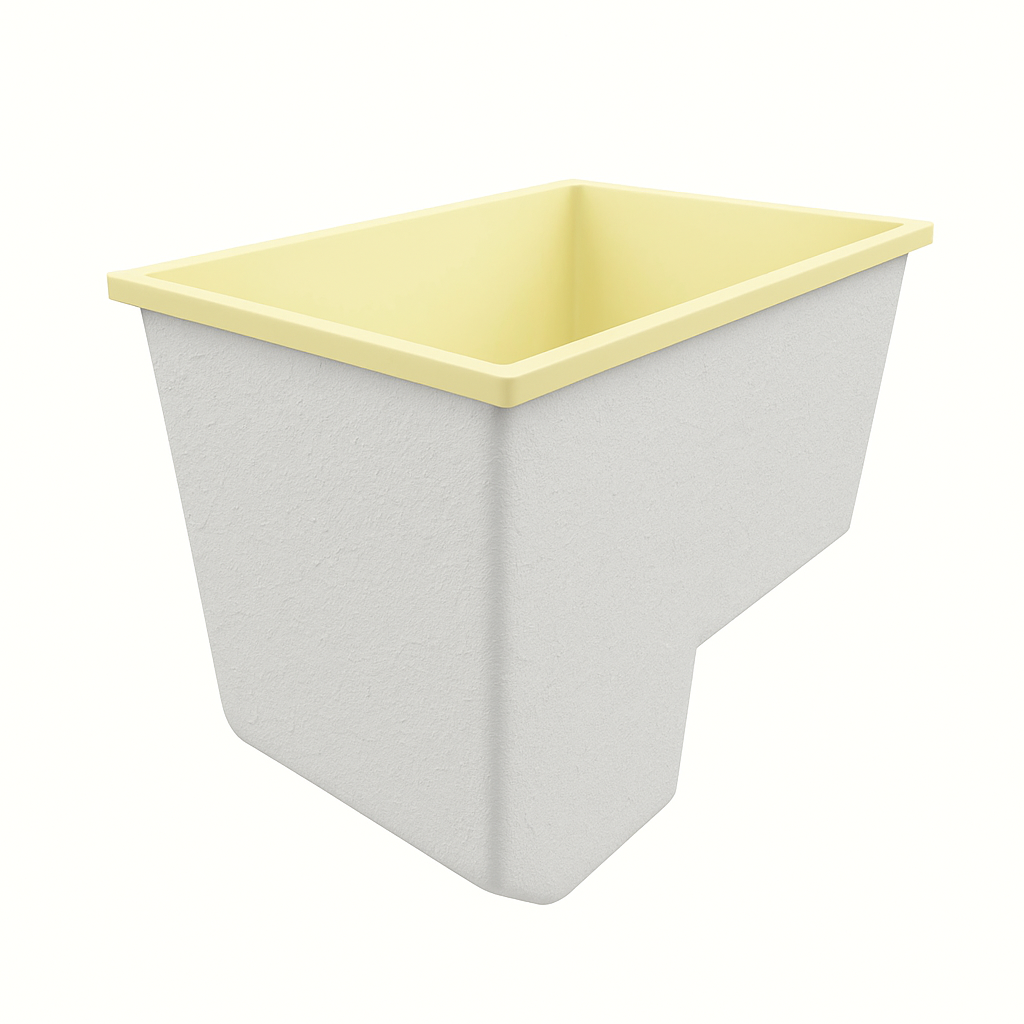 Deep Bathtub With Seat 1100 L x 700 W x 1000 Depth Handmade by Omnitub