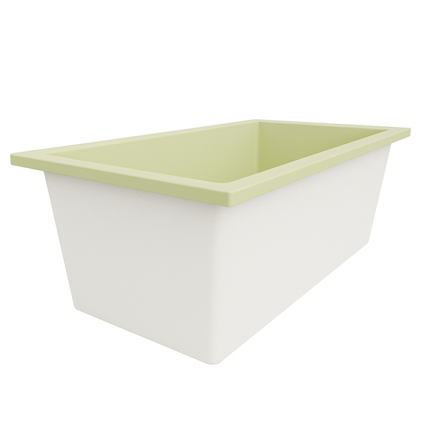 Omnitub Deluxe 1750 x 950 handmade UK deep soaking tub 600mm depth wide rectangular - installed in bathroom 4