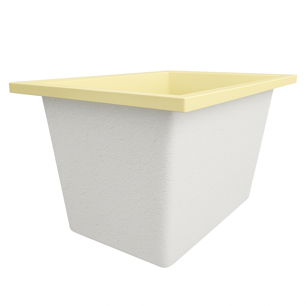 Omnitub Solo Max 1050 x 800 handmade UK deep soaking tub 600mm depth rectangular - alternate angle 4