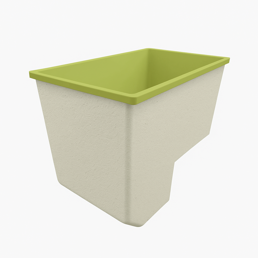 Deep Bathtub With Seat 1100 L x 700 W x 1000 Depth Handmade by Omnitub