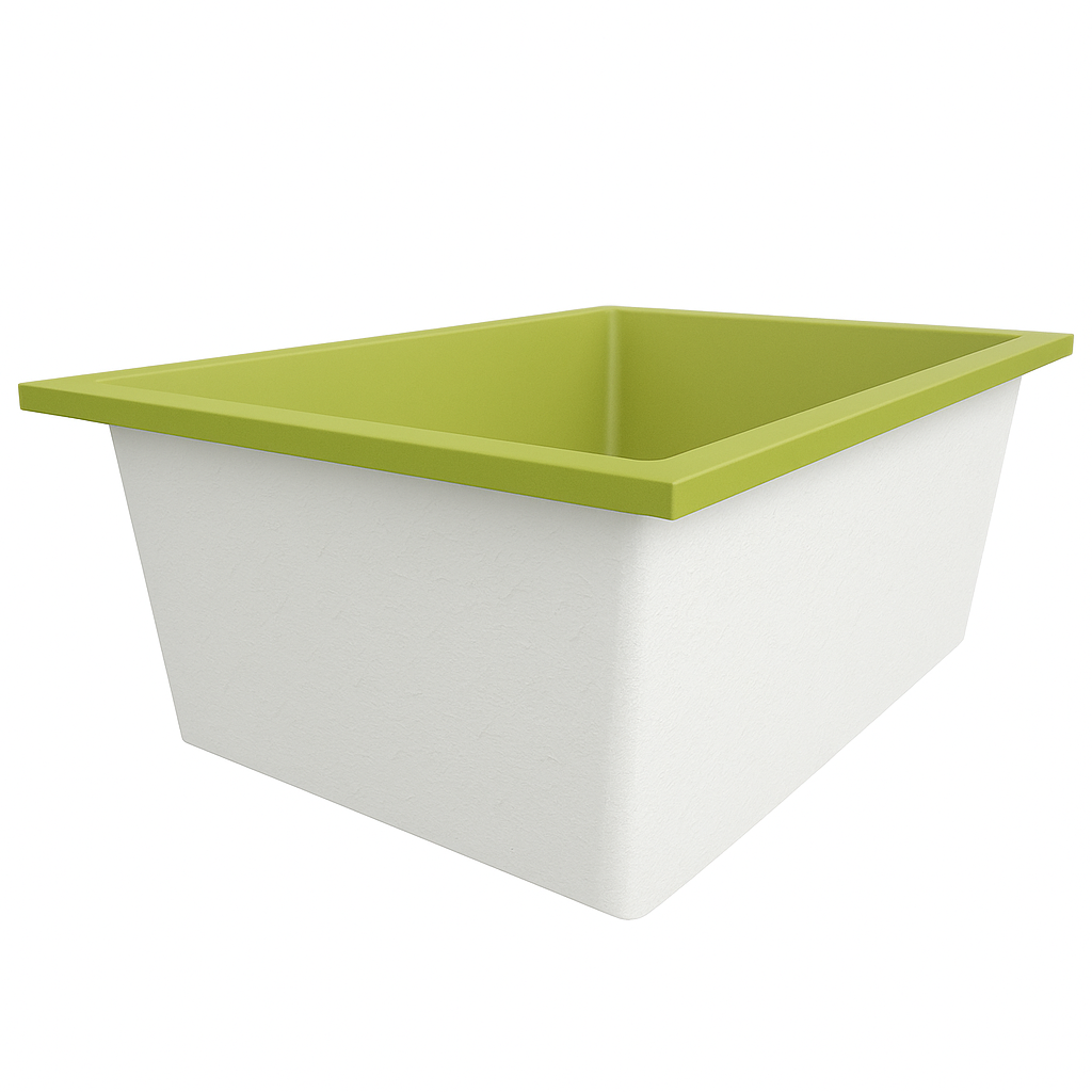 1500 L x 1050 W x 625 H. Bain profond. Omnitub Duo Extra 